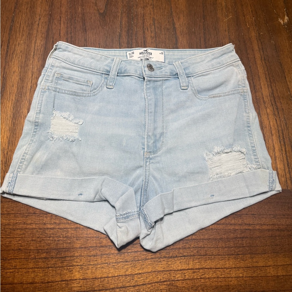 Hollister Women's Light Wash Jean Shorts